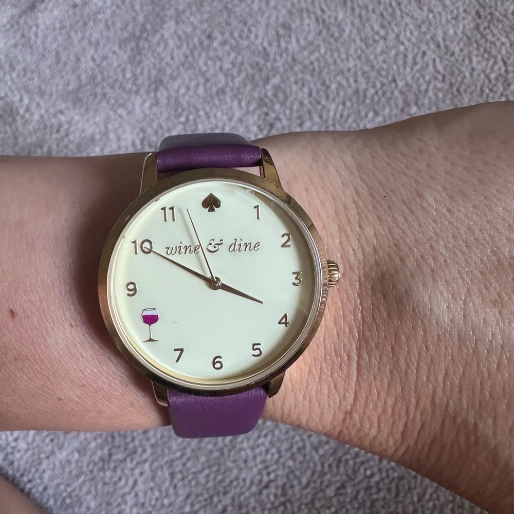 Kate Spade Purple and Gold Watch